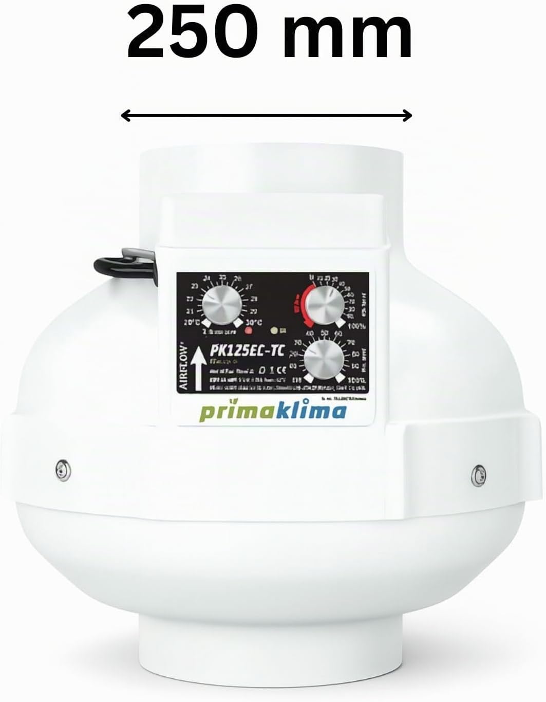 Prima Klima Fan 160 mm 820 m3/h - Abluftventilator Rohrventilator Grow Lüfter Abluft Growzelt Lüfter
