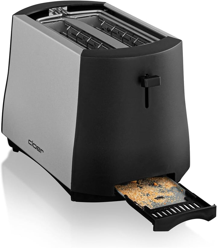 Cloer 3410 Toaster / 825 W / für 2 Toastscheiben / integrierter Brötchenaufsatz / Nachhebevorrichtun