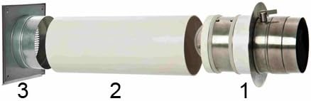 Verbrennungsluftsystem mit Doppelklappe 125mm VLS Ø125mm, Ø125mm