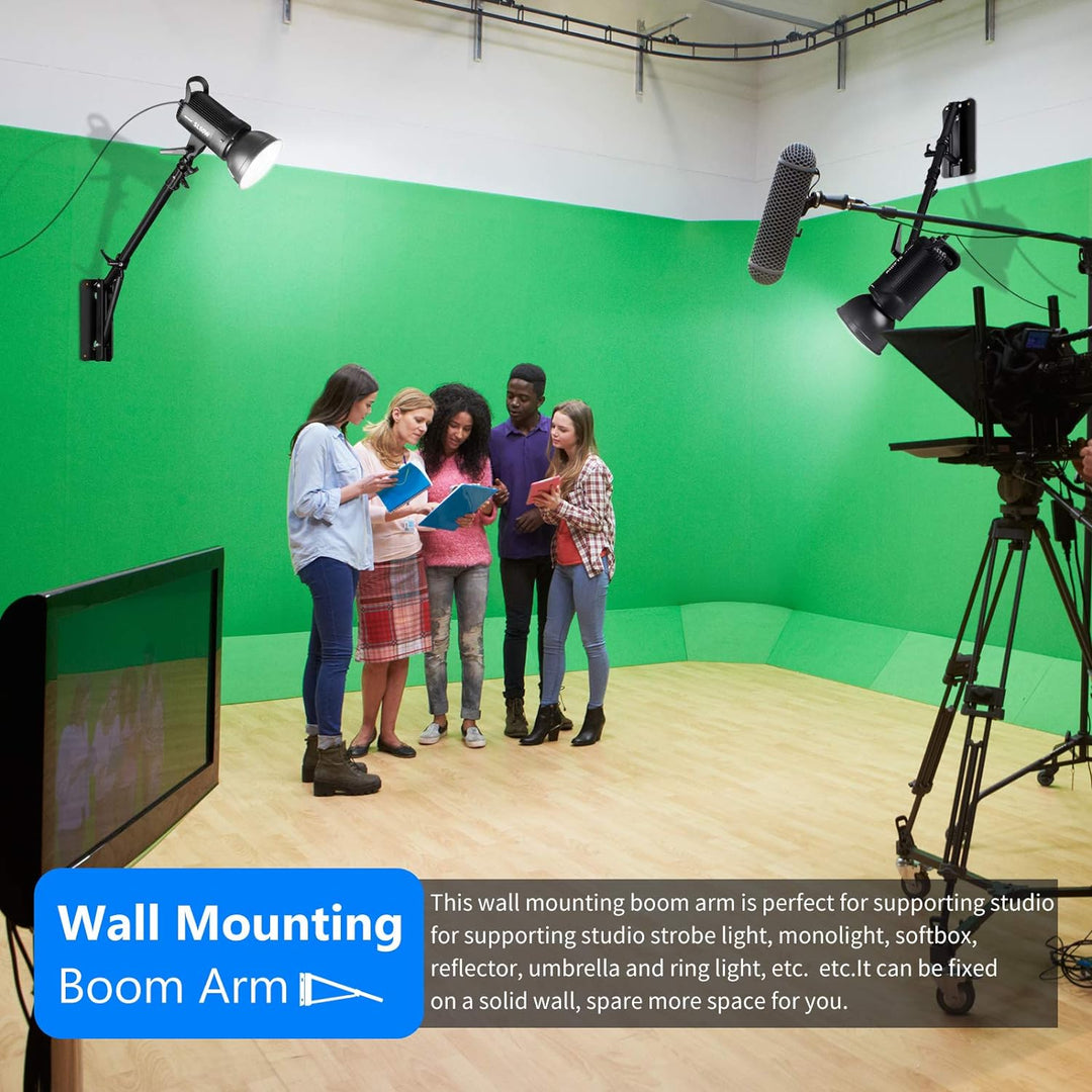 Neewer Wall Mounting Triangle Boom Arm für Ringlicht, Monolight, Softbox, Reflektor, Regenschirm und