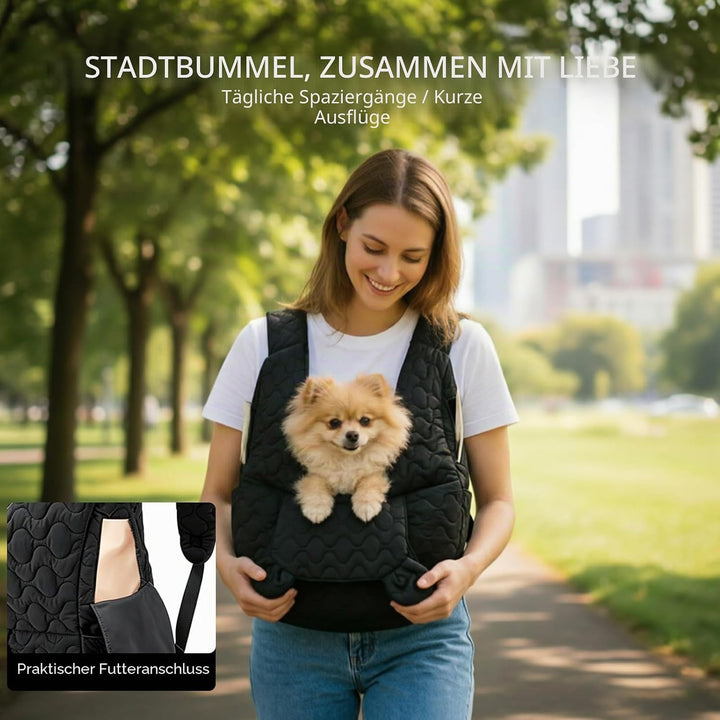 Hunderucksack, Hundetasche für Kleine Hunde 10kg, Hundetragetasche mit verstellbarem Schultergurt zu