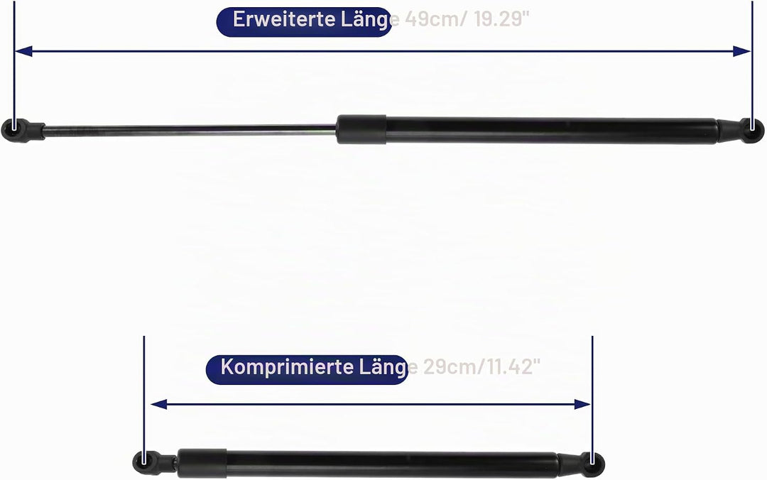 2x Gasfeder Heckklappe Dämpfer 8E9827552H Gasdruckfeder Heckklappendämpfer für A4 Avant (8ED) Kombi