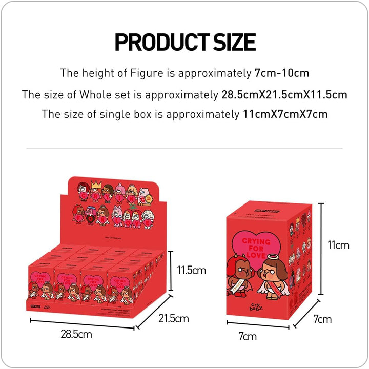 POP MART Crybaby Crying for Love Series Figures Actionfiguren Sammelfiguren Sammler Kunstspielzeug S