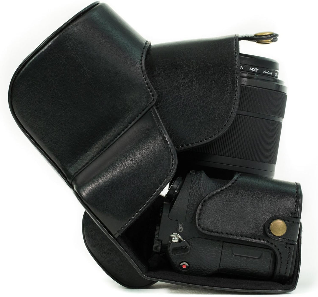 MegaGear Sony Alpha A7S II, A7R II, A7 II (28-70mm) Ever Ready Leder Kamera-Case mit Trageriemen und