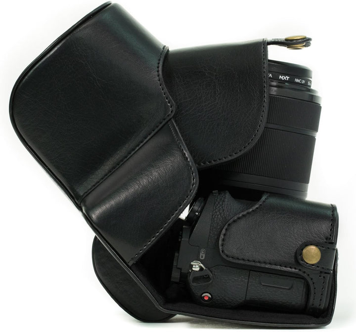 MegaGear Sony Alpha A7S II, A7R II, A7 II (28-70mm) Ever Ready Leder Kamera-Case mit Trageriemen und