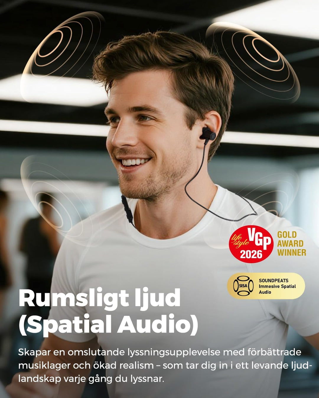 SoundPEATS Q40HD Bluetooth Kopfhörer, In Ear Kopfhörer mit LDAC Hi-Res Audio, IP67 Wasserdicht, 20 S