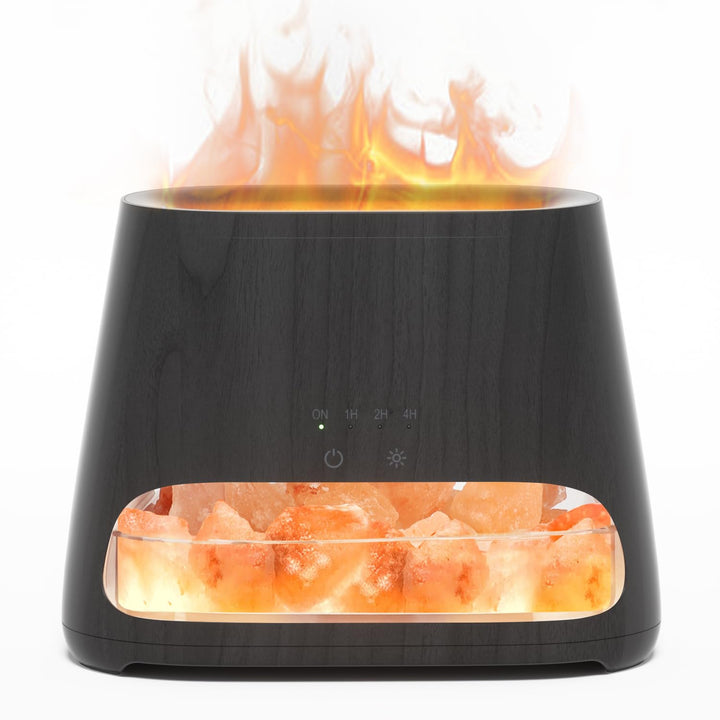 SALKING 2-in-1 Aroma Diffuser & Salt Range Pakistan Leuchte, Flammeneffekt Diffusor Aromatherapie fü