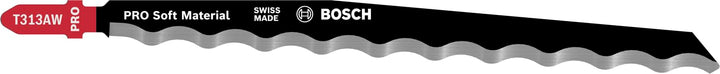 Bosch Accessories Professional 3x Stichsägeblatt T 313 AW Special for Soft Material (für Karton, Sty