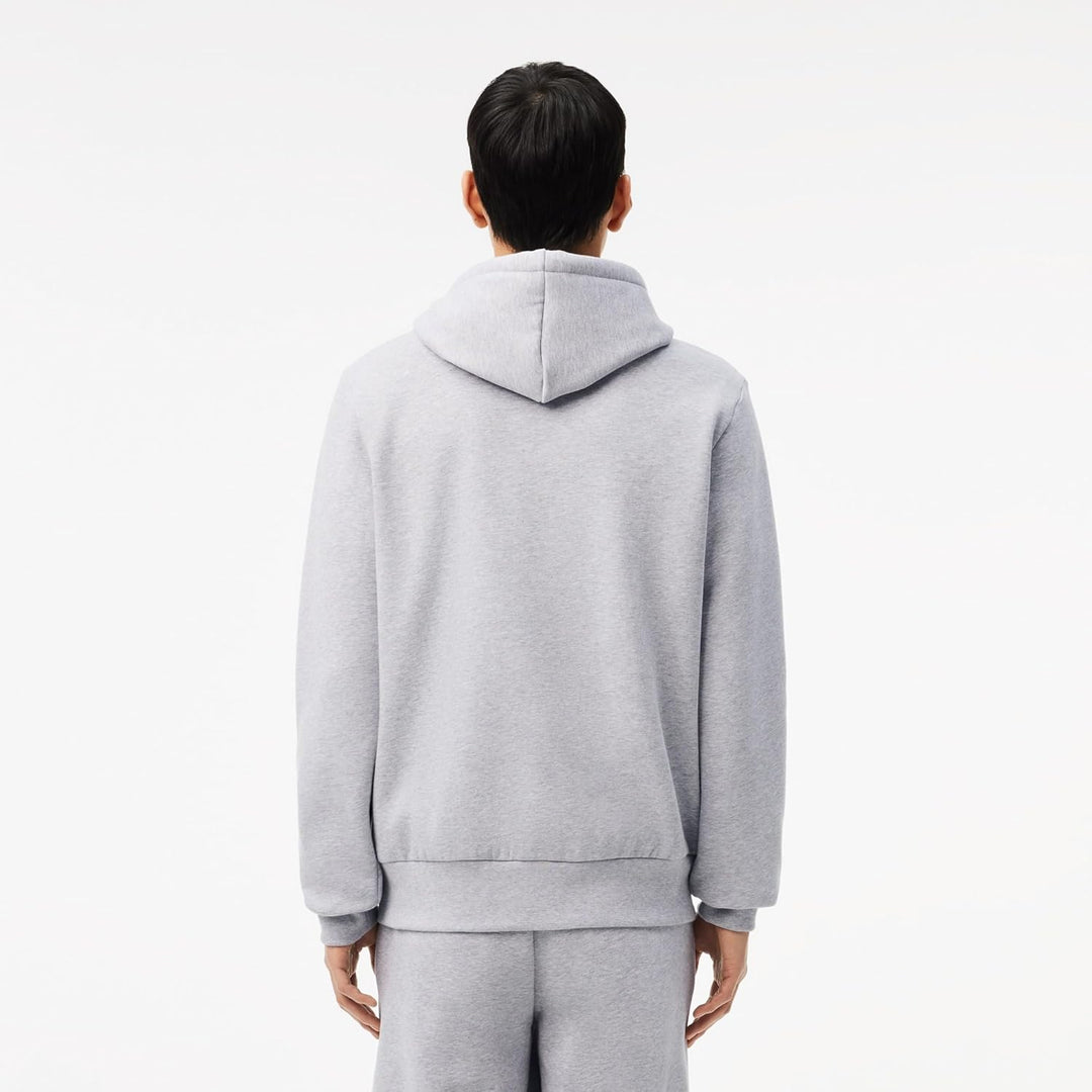 Lacoste Herren Sweatjacke SH9626, Männer Sweatshirt Reissverschluss,Regular Fit, Chinesisches Silber