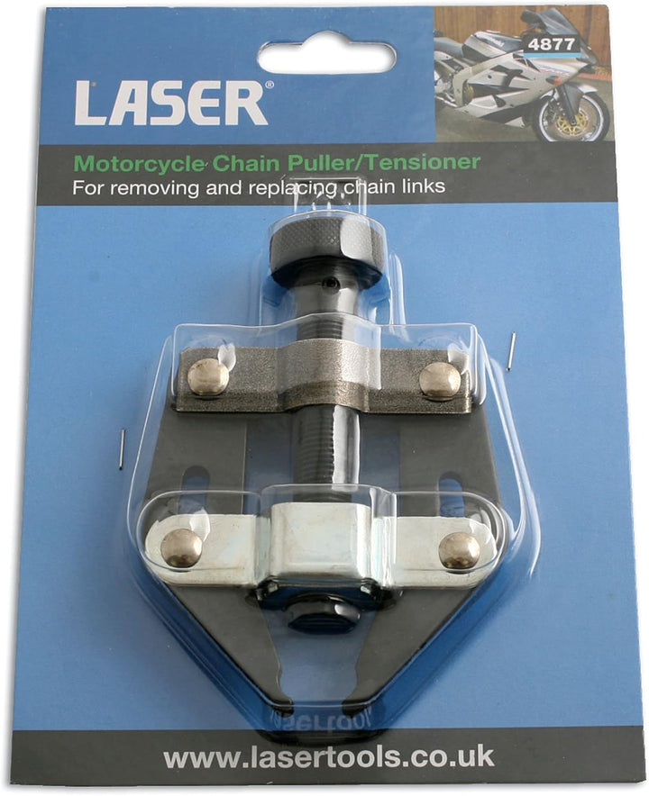 Laser 4877 4877 Motorrad-Kettenspanner/Montagespanner