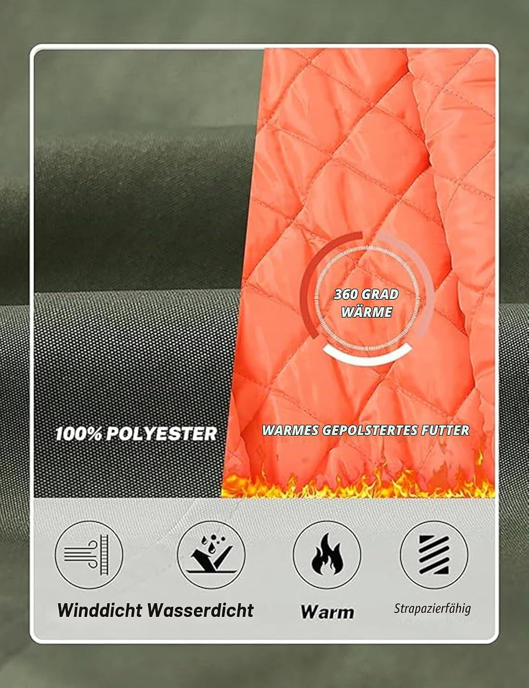 MoFiz Bomberjacke Herren Warm Gefüttert Winterjacke Übergangsjacke US Fliegerjacke Militär Bomber St