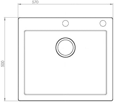 AXIS KITCHEN Granitspüle Mojito 60 Küchenspüle Spülbecken Farbe Caffee Latte Material Axigran 60er U