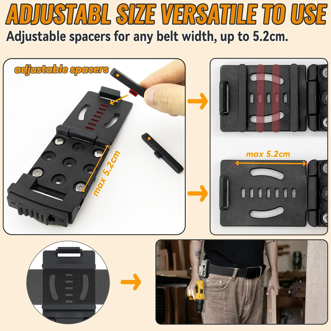 otuiaim Clip-on Werkzeug Gürtelclip - Clip-on Werkzeuggürtelhalter, 304 Edelstahl Werkzeugclips für