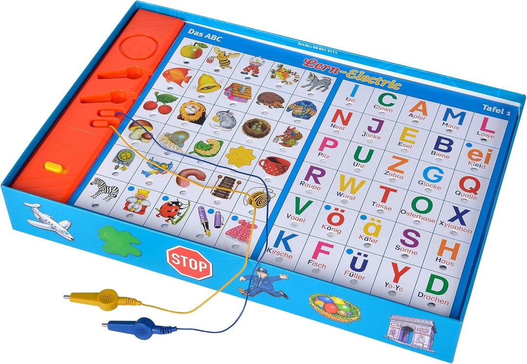 Noris 606013711 Lern Electric Der Lernspiel-Klassiker was passt zusammen, ab 6 Jahren & 606013721 Re