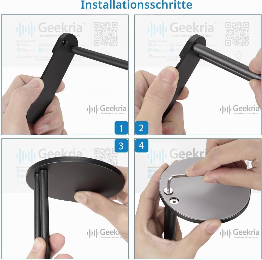 GEEKRIA Kopfhörer Ständer Kompatibel Mit Bose QC35, QC25, ATH, JBL, Sony WH-1000XM4, WH-1000XM3, AKG