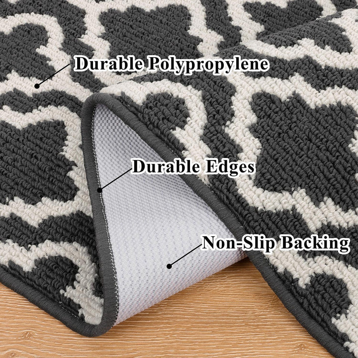 SHACOS Läufer Teppich 50x150 cm Läufer Flur rutschfest Teppichläufer Küchenteppich Waschbar Flur Tep