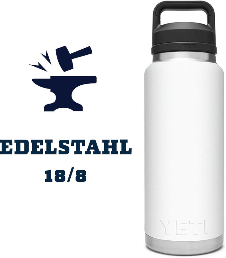 YETI Rambler36 oz bottle, white, White