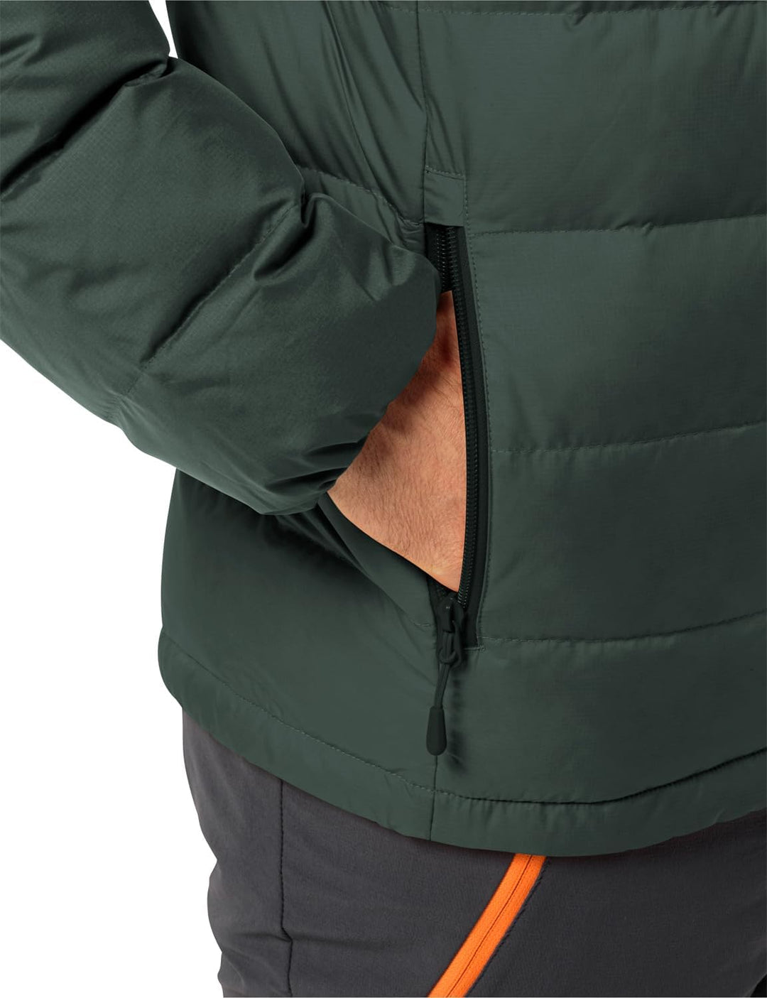 Jack Wolfskin Herren Ather Down Jkt M Daunenjacke S black olive / firefly, S black olive / firefly