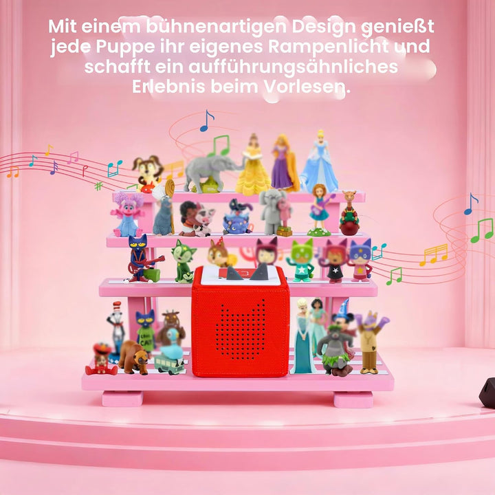 Für Tonies Figurenregal magnetisch,für Toniebox Figurenregal,Aufbewahrungsregal Display-Ständer,Plat