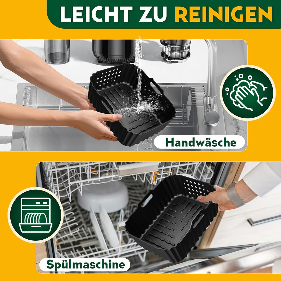Heissluftfritteuse Zubehör, Airfryer Zubehör für Philips Airfryer 4000 Series Stacked Dual Basket 10