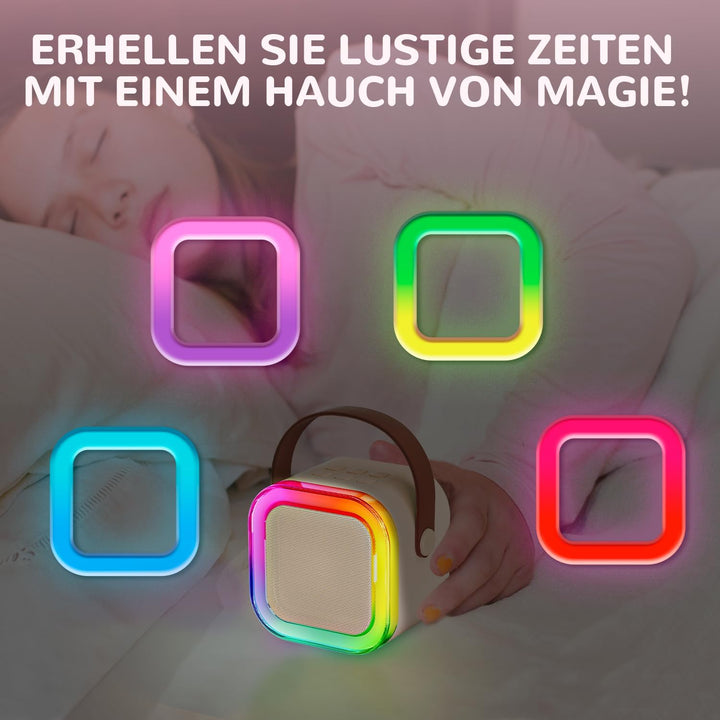 Kinder Karaoke Maschine mit Karaoke mikrofon Kinder: Wowstar Kinder Karaoke mit Mikrofon - Mini Kara