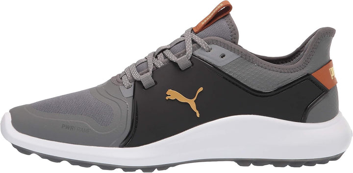 PUMA Herren Ignite Fasten8 Golfschuh 41 EU Quiet Shade Gold Puma Black, 41 EU Quiet Shade Gold Puma
