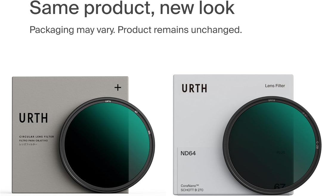 Urth 39 mm Graufilter ND64 (6 Stop) ND Filter (Plus+) 39mm, 39mm