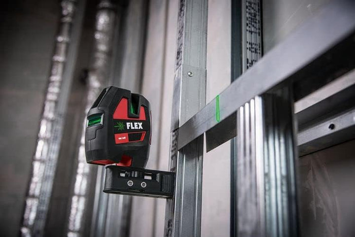Flex Kreuzlinien Laser mit Empfängermodus (selbstnivellierend, horizontale + 2 vertikale Linien, Gen