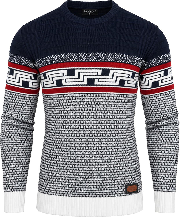 Baxboy Herren Strick-Pullover | Männer Winter-Pullover |stylischer Herren Strick-Pulli | Warmer Männ