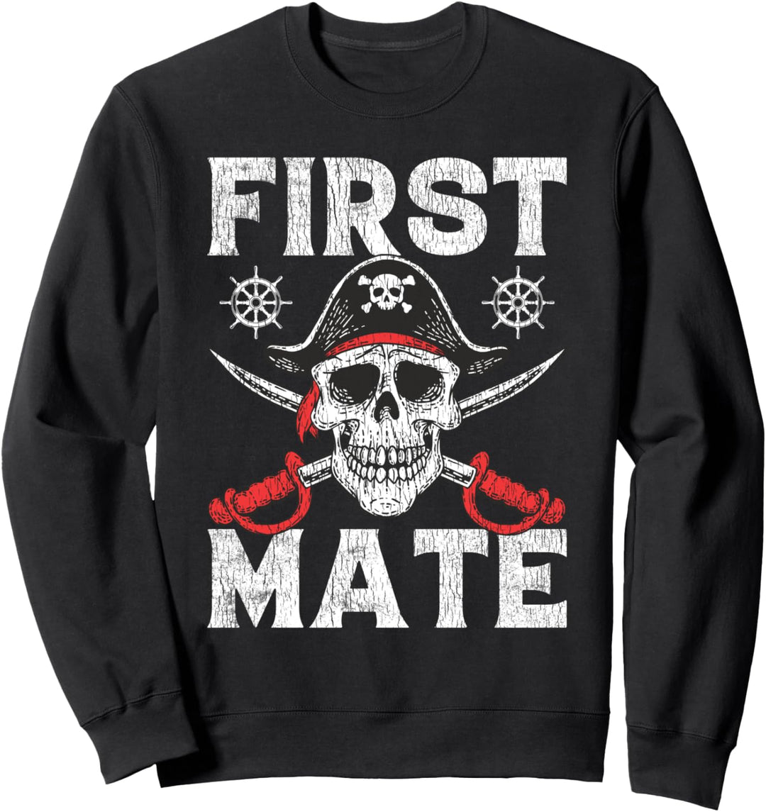 Erster Offizier Passend zum Fischer Bootfahren Segler Sweatshirt