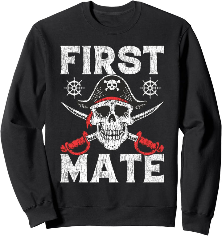 Erster Offizier Passend zum Fischer Bootfahren Segler Sweatshirt