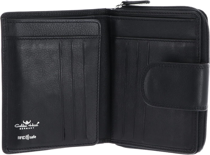 Golden Head Polo RFID Protect RV-Börse 12 cm schwarz, Schwarz