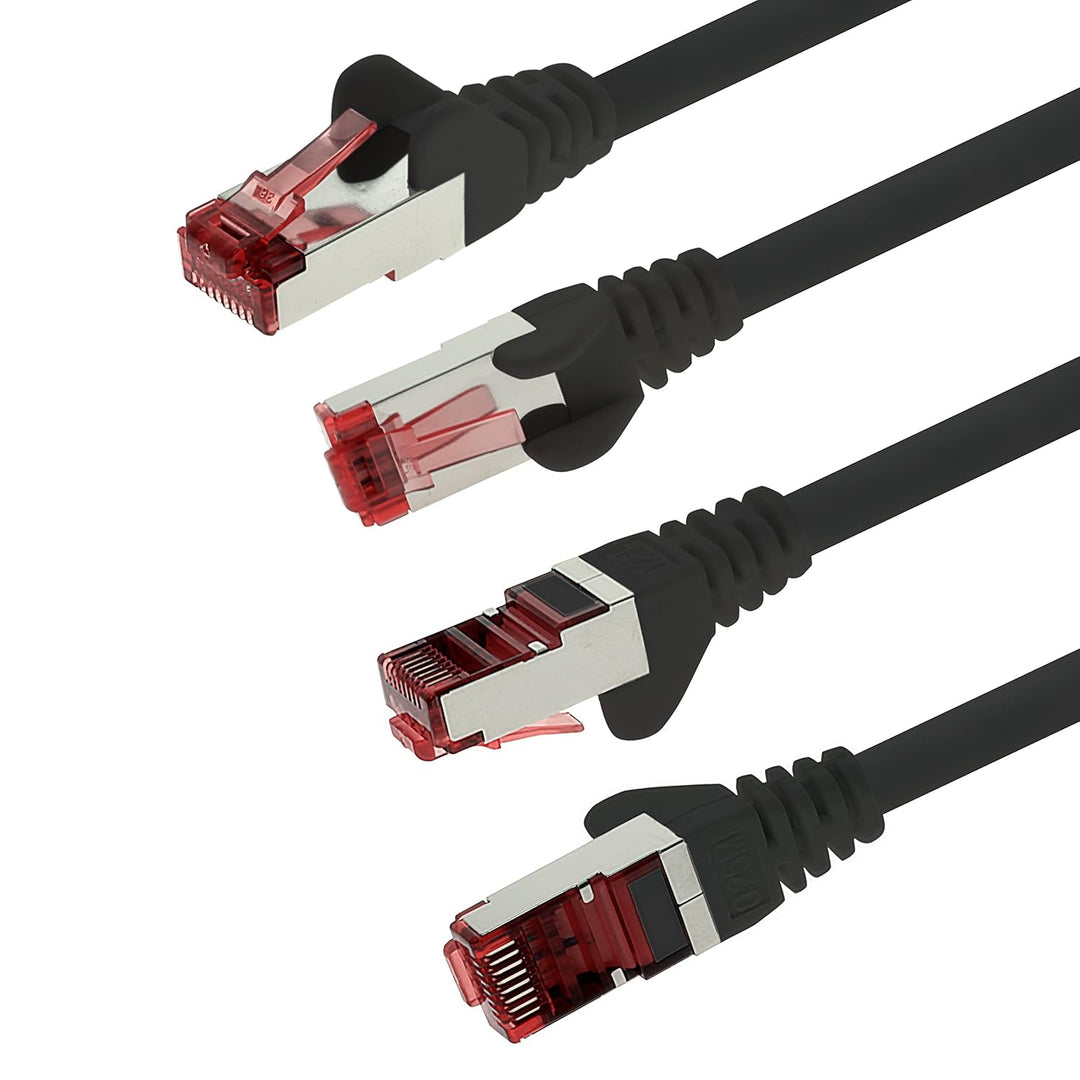 1aTTack.de - 10x 10m CAT6 Patchkabel S/FTP PIMF Schirmung CAT.6 RJ45 Netzwerkkabel Ethernetkabel DSL