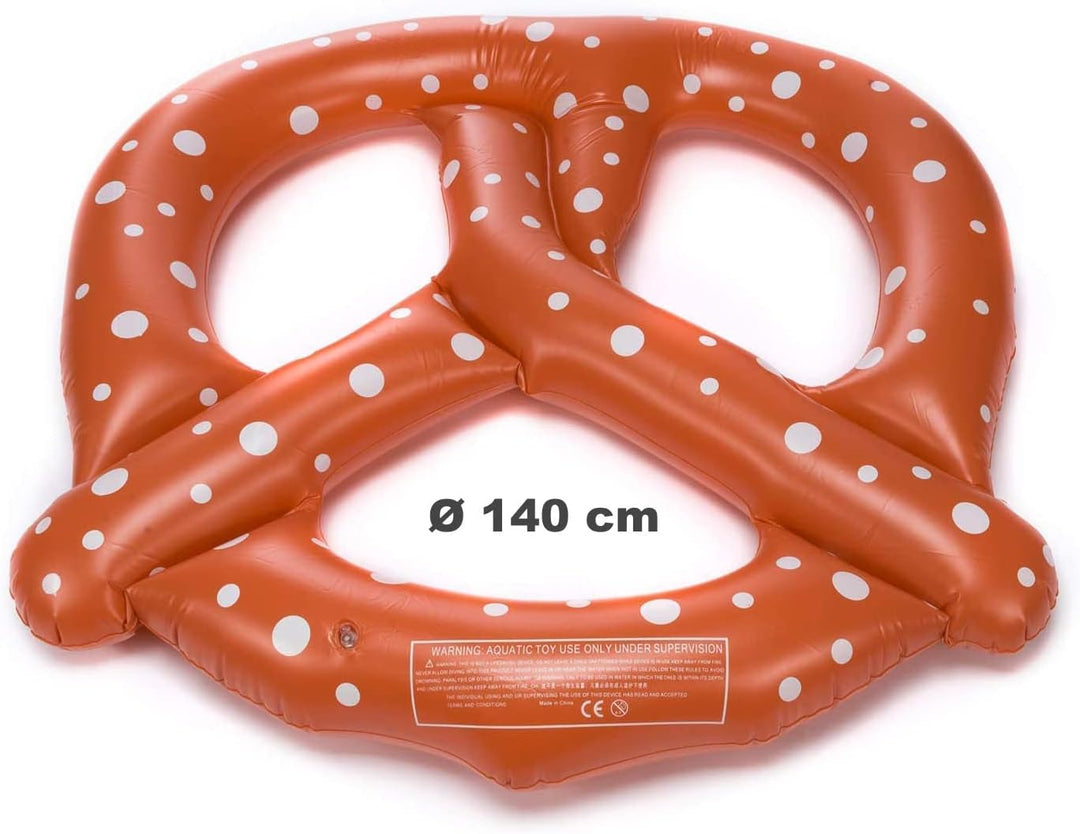 Original Schwimmbrezn XXL Ø 140cmSchwimmreifen Brezel aufblasbare Schwimmbrezel 140cm