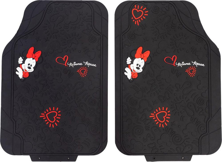 TataWay - Minnie Mouse Automatten | Universalgrösse 44x65 cm | Aus PVC | Disney Micky Maus Auto Zube