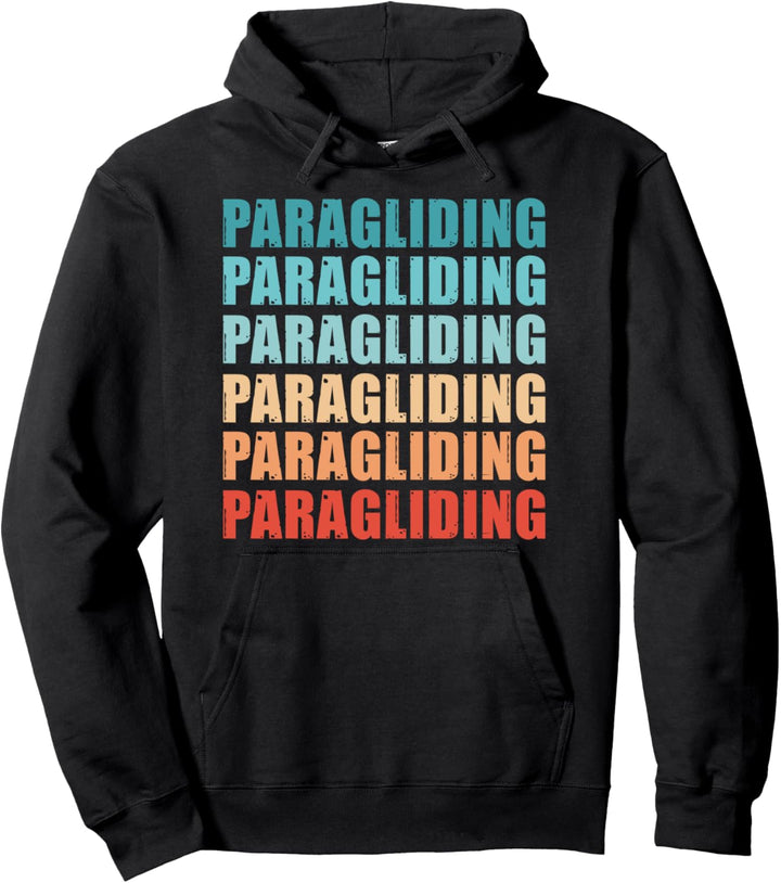 Paragliding Retro Vatertag Vintage Pullover Hoodie