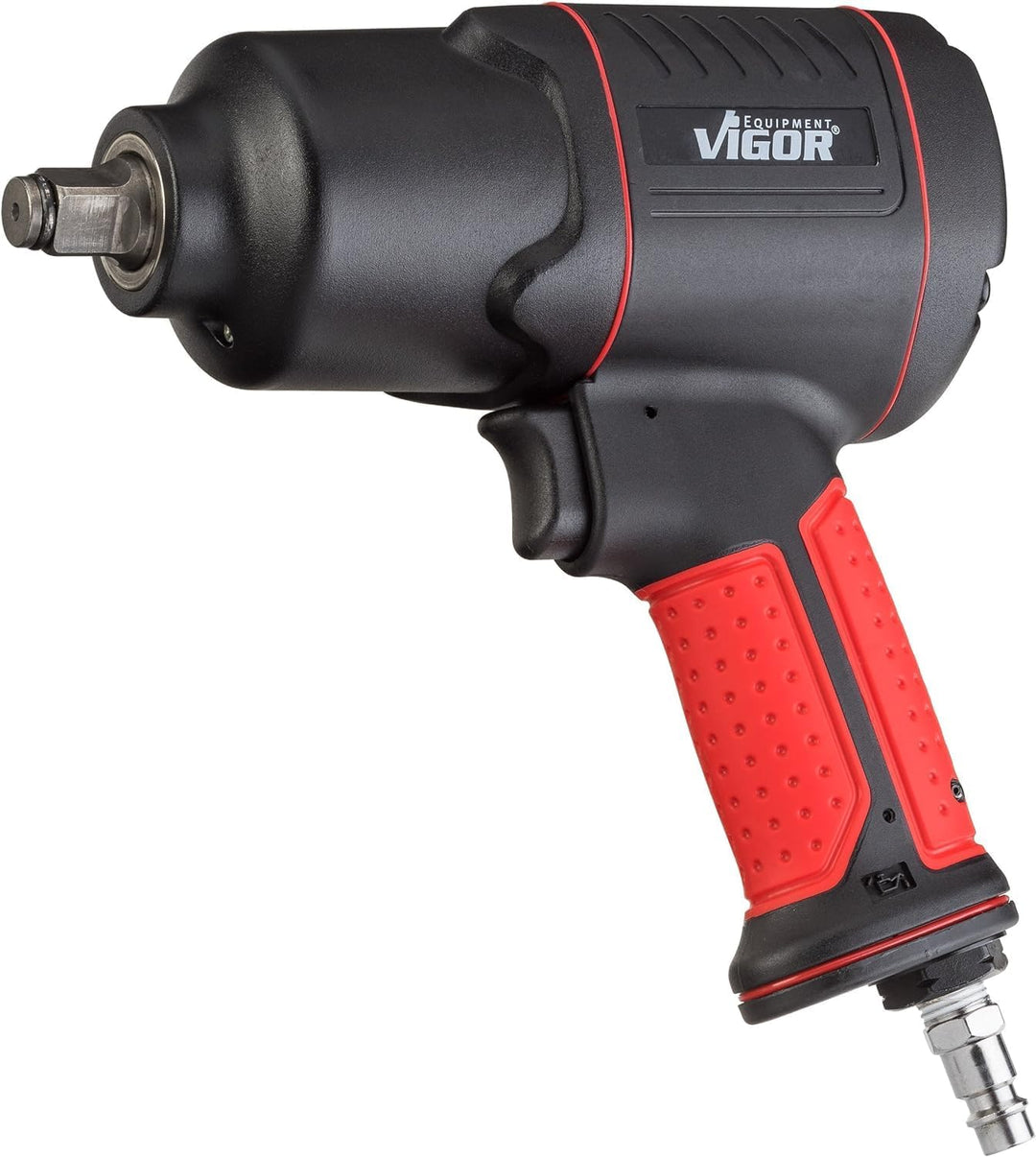 ViGOR V4800 Schlagschrauber Druckluft - max. Lösemoment 1200 Nm, Vierkant 12,5 mm (1/2 Zoll) - vibra