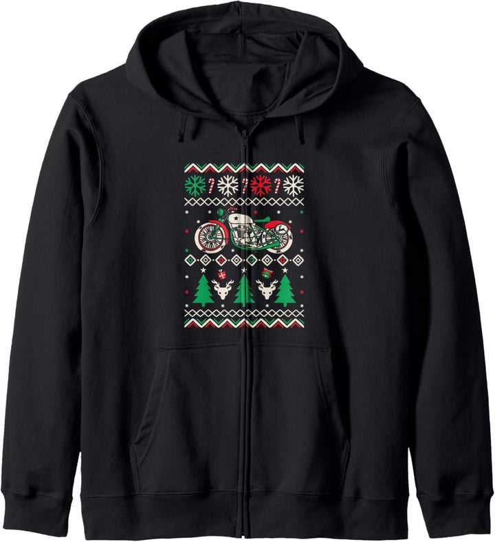 Christmas Motorcycle sweater design shirt Kapuzenjacke