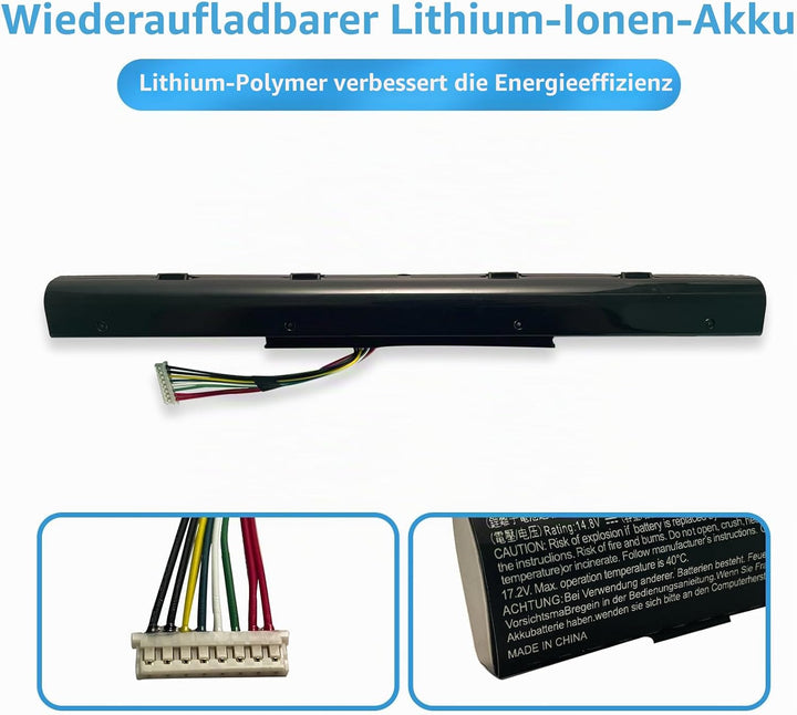 AS16A7K AS16A5K AS16A8K KT.00605.002 Laptop Batterie Ersatz für Acer Aspire E15 E5-475 E5-475G E5-57