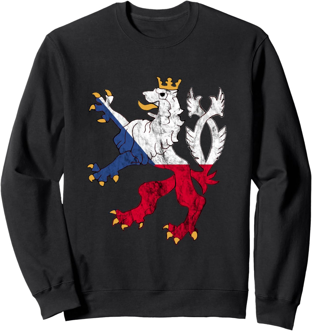 Tschechien Flagge Tschechischer Löwe Tscheche Czech Republic Sweatshirt