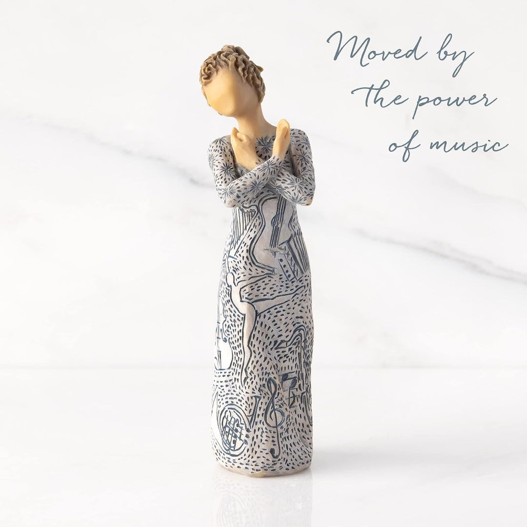 Willow Tree Music Speaks (hellere Haut), geformte, handbemalte Figur, Hellere Haut