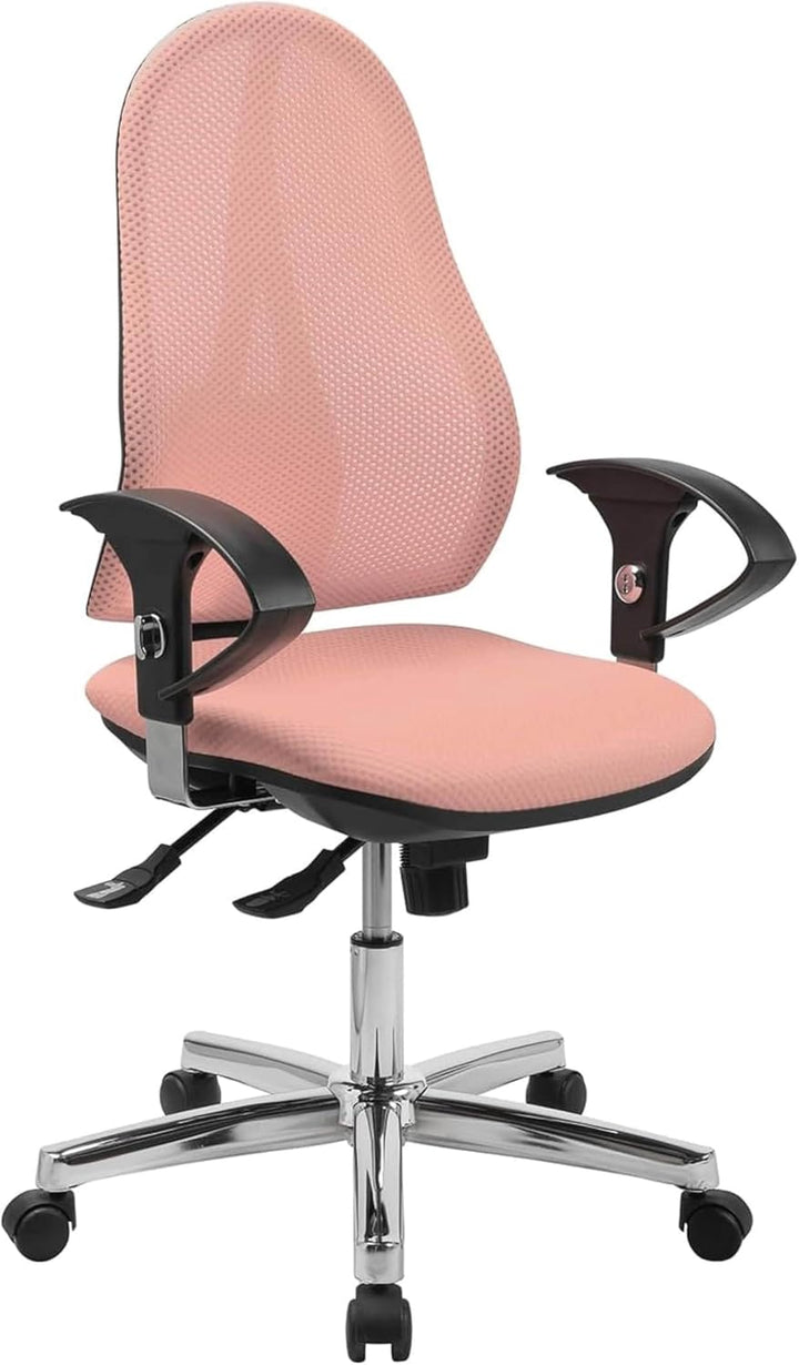 TOPSTAR Bürostuhl Open Point SY inkl. höhenverstellbaren Armlehnen rosa Rosa monolithisch gepolstert