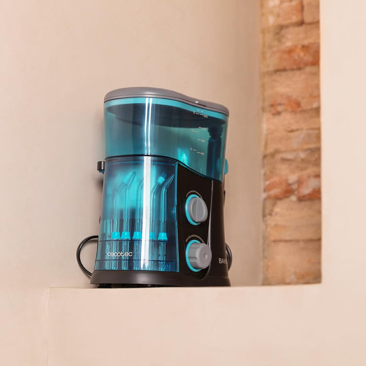 Cecotec Munddusche Bamba ToothCare 1200 Jet Pro. 7 Düsen, Bis zu 1250-1700 Impulse pro Minute, LED-A