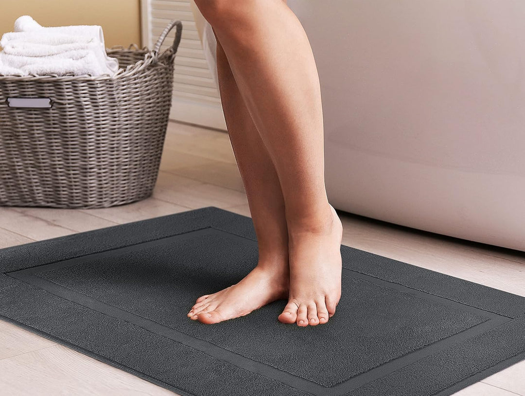 Utopia Towels - 2er Pack gross Badematte Badvorleger (53 x 86 cm) - 100% Baumwolle Frottee -Waschbar
