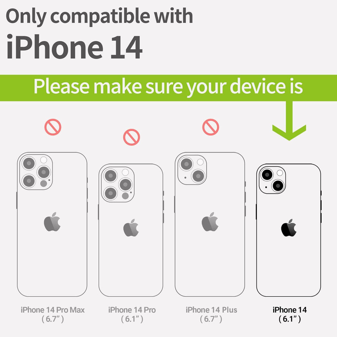 Carveit Magnetisch Hülle für iPhone 14 [Elegante Rosenholz] [Weich TPU Stossstange] Stossfeste Handy