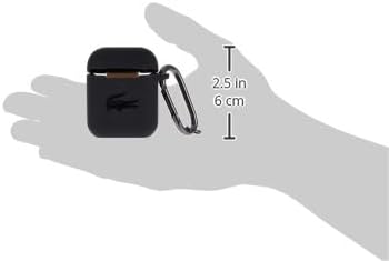 Lacoste LCA2SK Hülle für Airpods Schwarz Silicone