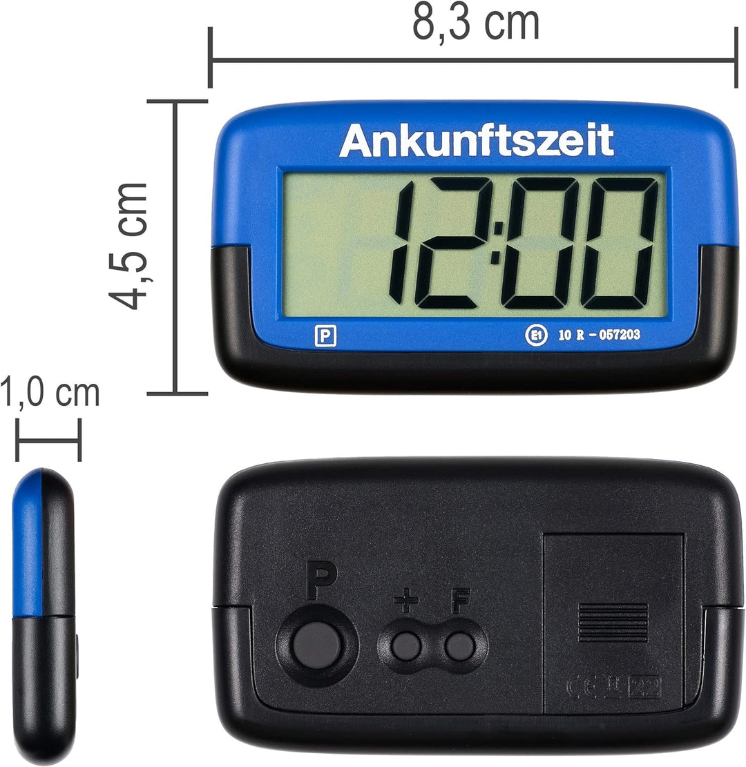 2X Needit Park Micro elektronische Parkscheibe mit Zulassung I Die kleinste Parkscheibe der Welt | D