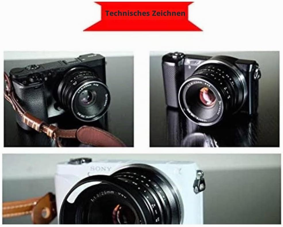 7artisans 25 mm F1.8 APS-C Weitwinkel-Objektiv für Nikon Z-Mount Kompaktkameras spiegellose Kameras