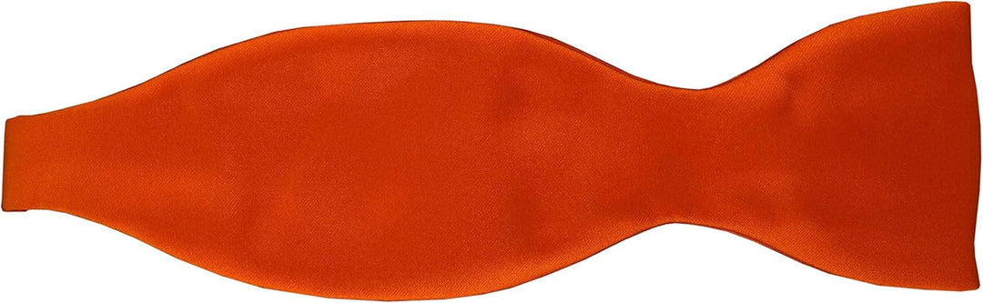 TigerTie Herren Selbstbinder Satin Fliege + Aufbewahrungsbox Orange Leuchtorange, Orange Leuchtorang