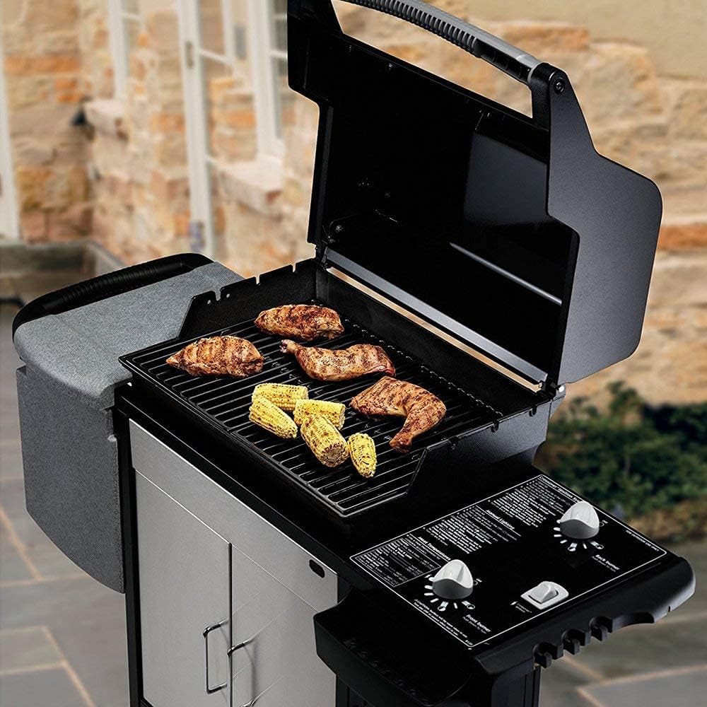 GFTIME 38 X 28.6CM Grillrost Gusseisen 7522 für Weber Spirit Classic E210 E220 S210 S220 (mit seitli
